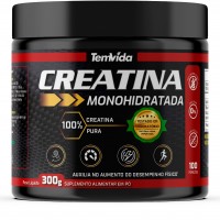 CREATINA NATURAL MONOHIDRATADA PURA 300G POTE
