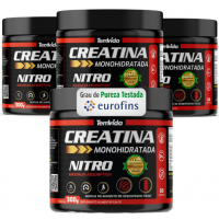 KIT 4 CREATINA NITRO 300G MONOHIDRATADA DOSE 3G