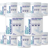 KIT 12 CREATINA MICRONIZADAS PURA POTE 300G