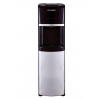 Bebedouro De Coluna Esmaltec com Suporte Para Galao Reserva Inox Preto