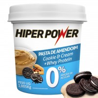 Pasta de amendoim whey Hiper Power pote 1kg cookies