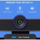Webcam 4K Zoom 4x Enquadramento Automatico Preta