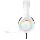 Fone de ouvido Headset Gamer Force One Sorround 7 50mm Branco