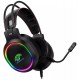 Fone de ouvido Headset GamingMaster RGB Microfone Flexivel Preto