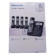 Kit Empresarial Telefone LCD Panasonic com 5 bases Bluetooth Branco