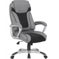 Cadeira Giratoria Escritorio Presidente Regulagem Altura Cinza