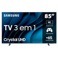 Smart TV 85 Polegadas Crystal 4K Samsung Gaming Hub 120Hz Alexa