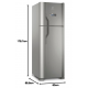 Refrigerador Geladeira Electrolux 370L Inox Duplex Frost Free
