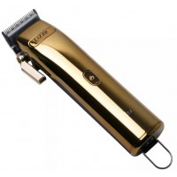Maquina de Cortar Cabelo Lizze 8 Pentes Bivolt Dourada