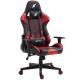 Cadeira Gamer Superframe Reclinavel 2D Giratoria Apoio Braços Vermelho e Preto