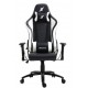 Cadeira Gamer Superframe 2D Giratoria Apoio Braços Preto e Branco