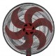 Ventilador Mesa Turbo 50cm Ventisol Preto 6 Pas Vermelha