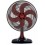 Ventilador Mesa Turbo 30cm Ventisol Preto 6 Pas Vermelha