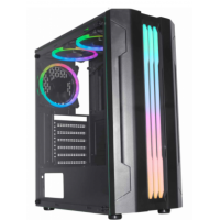 Gabinete Gamer Kmex ATX Lateral Vidro Temperado Preto