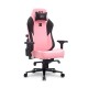 Cadeira Gamer DT3 Giratoria Reclinavel 4D Almofada Cabeça Rosa