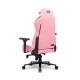 Cadeira Gamer DT3 Giratoria Reclinavel 4D Almofada Cabeça Rosa
