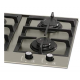 Fogao Cooktop A Gas 4 Bocas Fischer 3000W Inox