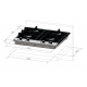 Fogao Cooktop A Gas 4 Bocas Fischer 3000W Inox