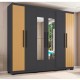 Guarda Roupa Casal com Espelho 6 Portas 4 Gavetas