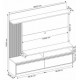 Estante Home Painel para TV 60 Polegadas 2 Portas