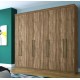 Guarda Roupa Santos MDP 8 Portas 4 Gavetas 10 Prateleiras