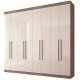 Guarda Roupa Santos MDP 8 Portas 4 Gavetas 10 Prateleiras