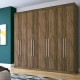 Guarda Roupa Santos MDP 8 Portas 4 Gavetas 10 Prateleiras