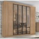 Guarda Roupa Casal Valencia MDP 6 Portas 6 Gavetas Vidro