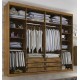 Guarda Roupa Casal Valencia MDP 6 Portas 6 Gavetas Vidro