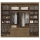 Guarda Roupa Santos com Espelho 8 Portas 6 Gavetas