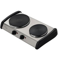 FOG&Atilde;O A G&Aacute;S PORT&Aacute;TIL 2 BOCAS INOX 110V