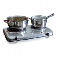 FOG&Atilde;O EL&Eacute;TRICO PORT&Aacute;TIL 2 BOCAS INOX 220V