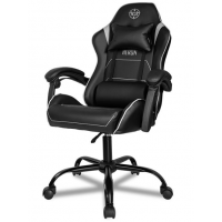 Cadeira Gamer Tgt Reclinavel Giratoria com Apoio Bra&ccedil;o Almofada Preta
