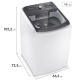 Lavadora de Roupas 17kg Electrolux Ellegance com Cesto em Inox