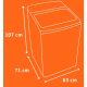 Lavadora de Roupas Brastemp 14Kg Cesto Inox 12 Programas Lavagem Branca