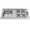 Pia Inox com Fogao Cooktop 4 Bocas a Gas GLP