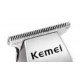 Maquina de Cortar Cabelo 5W Kemei Profissional Acabamento 3 Pentes