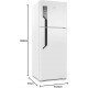 Geladeira Refrigerador Electrolux 474L Frost Free Top Freezer Branco 127V