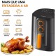Fritadeira Eletrica Air Fryer 1400W Gaabor 4L Preta