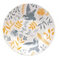 Conjunto de Pratos 6 P&ccedil; Sobremesa 18cm Estampado