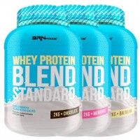 KIT 3 WHEY PROTEIN EM PO BLEND STANDARD 2KG