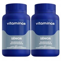 Kit 2 Vitaminas Senior 50 Anos B2 60 Capsulas