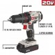 Kit 2 Furadeiras Parafusadeiras 1mm Impacto Porter Cable 20V