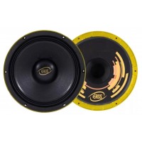 Alto Falante Medio e Grave Eros 500W 10 Pol Preto Amarelo