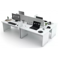 Mesa Escritorio Plataforma 4 Lugares MDP