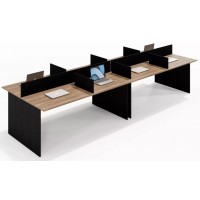 Mesa Escritorio Plataforma 8 Lugares MDP Passa Cabos