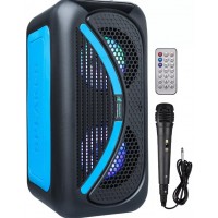 Caixa de Som Bluetooth Amplificada 20W Controle Remoto Microfone