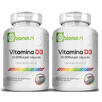 Kit 3 Vitaminas D3 Bionutri 60 Capsulas 500Mg