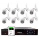 Kit 8 Cameras de Segurança com DVR Gravador 4 Canais 2TB