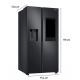 Geladeira Refrigerador Samsung Syde by Syde 584L Duplex Frost Free
